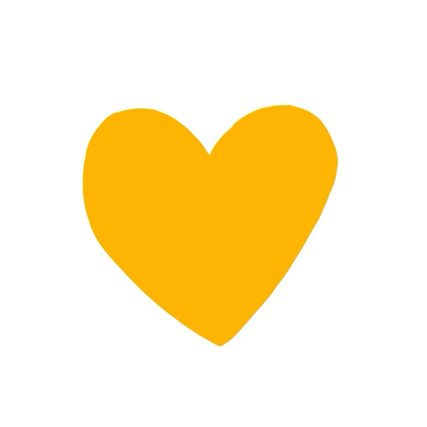 yellow heart image same heart painting on Thalken shop
