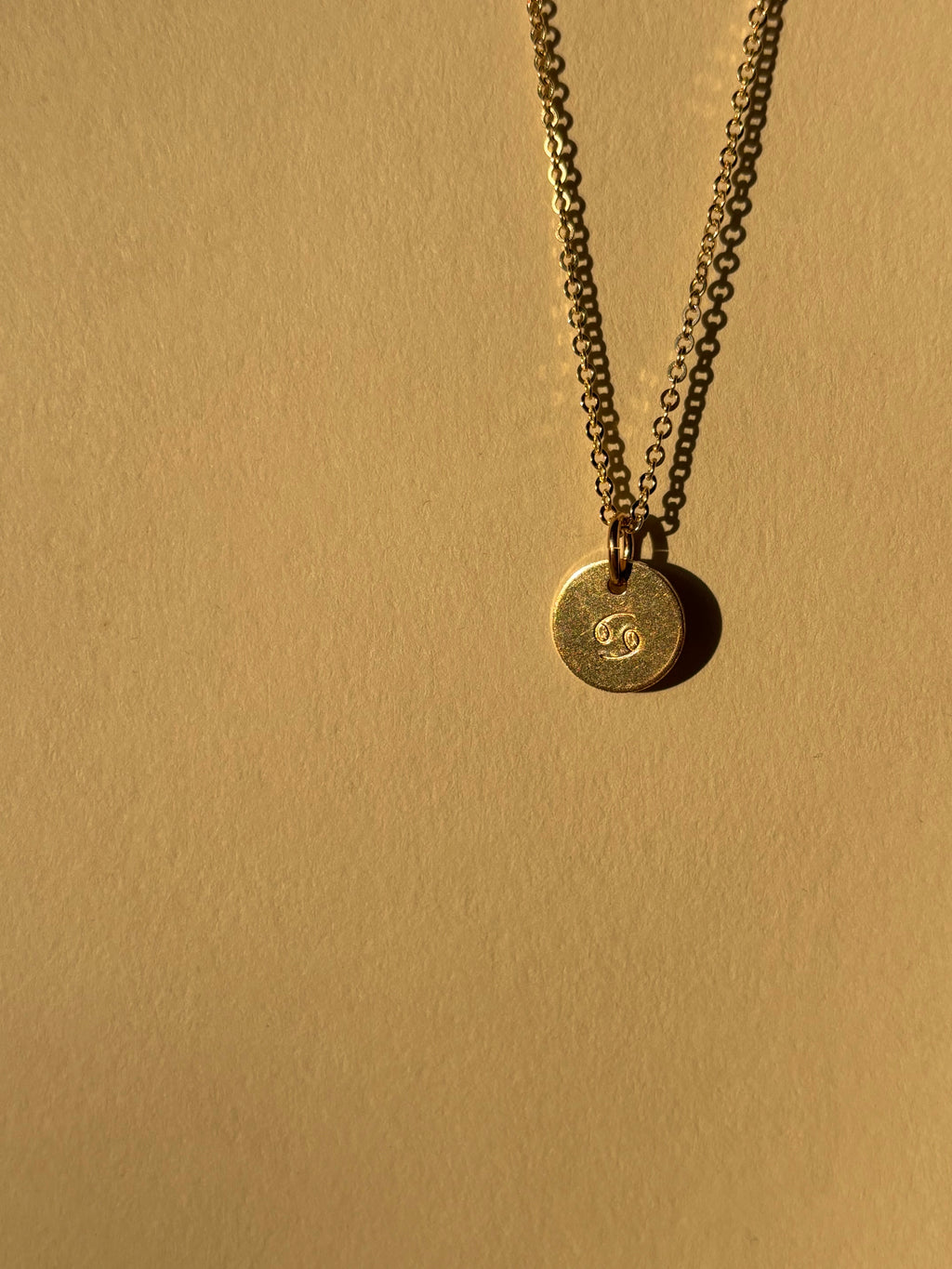 Zodiac Charm Necklace - Yellow or Rose Gold-Filled