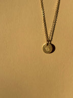 Zodiac Charm Necklace - Yellow or Rose Gold-Filled