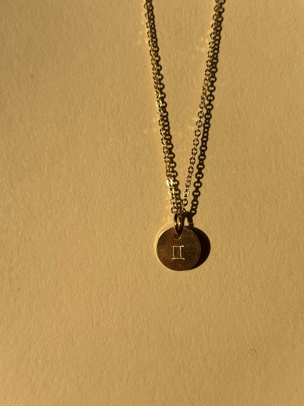 Zodiac Charm Necklace - Yellow or Rose Gold-Filled