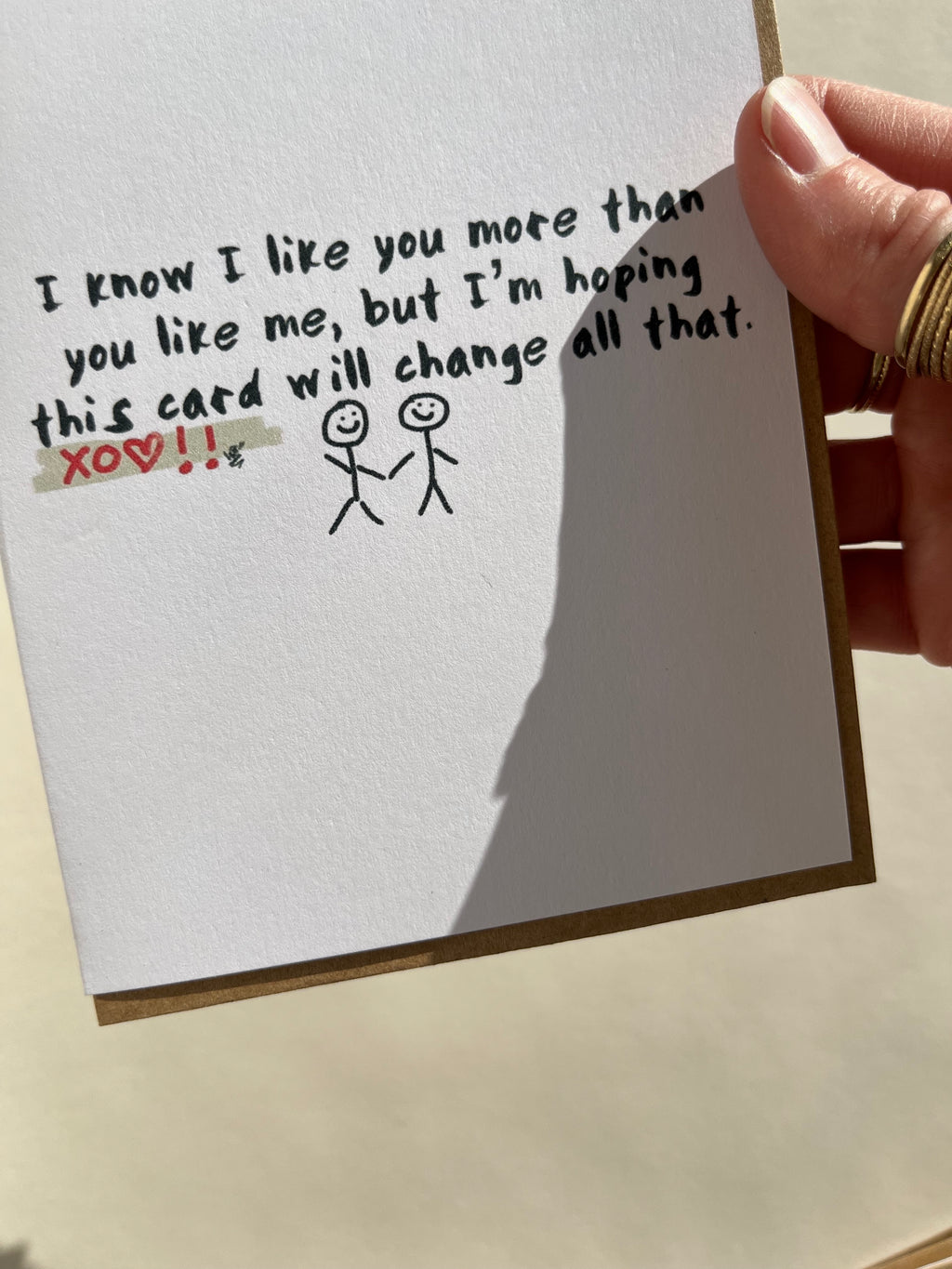 I like you more than you like me...