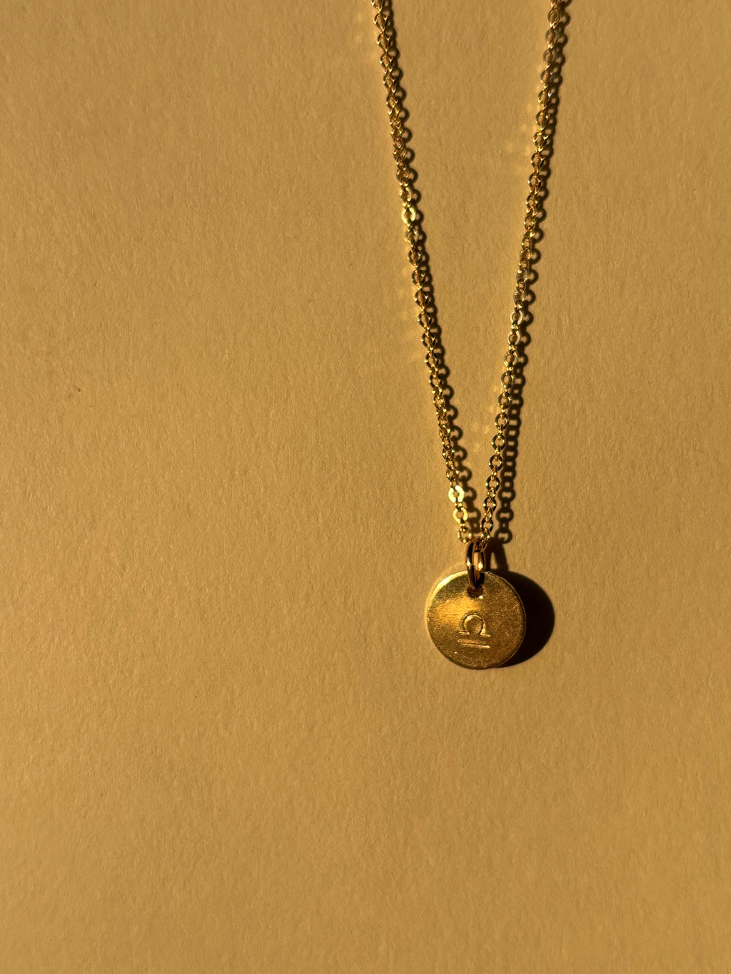 Zodiac Charm Necklace - Yellow or Rose Gold-Filled