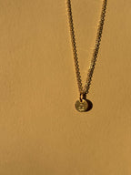Zodiac Charm Necklace - Yellow or Rose Gold-Filled
