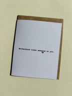Greeting card that says "Motherhood looks amazing on you."