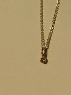 Dainty Birthstone Charm Necklace - Yellow Gold-filled