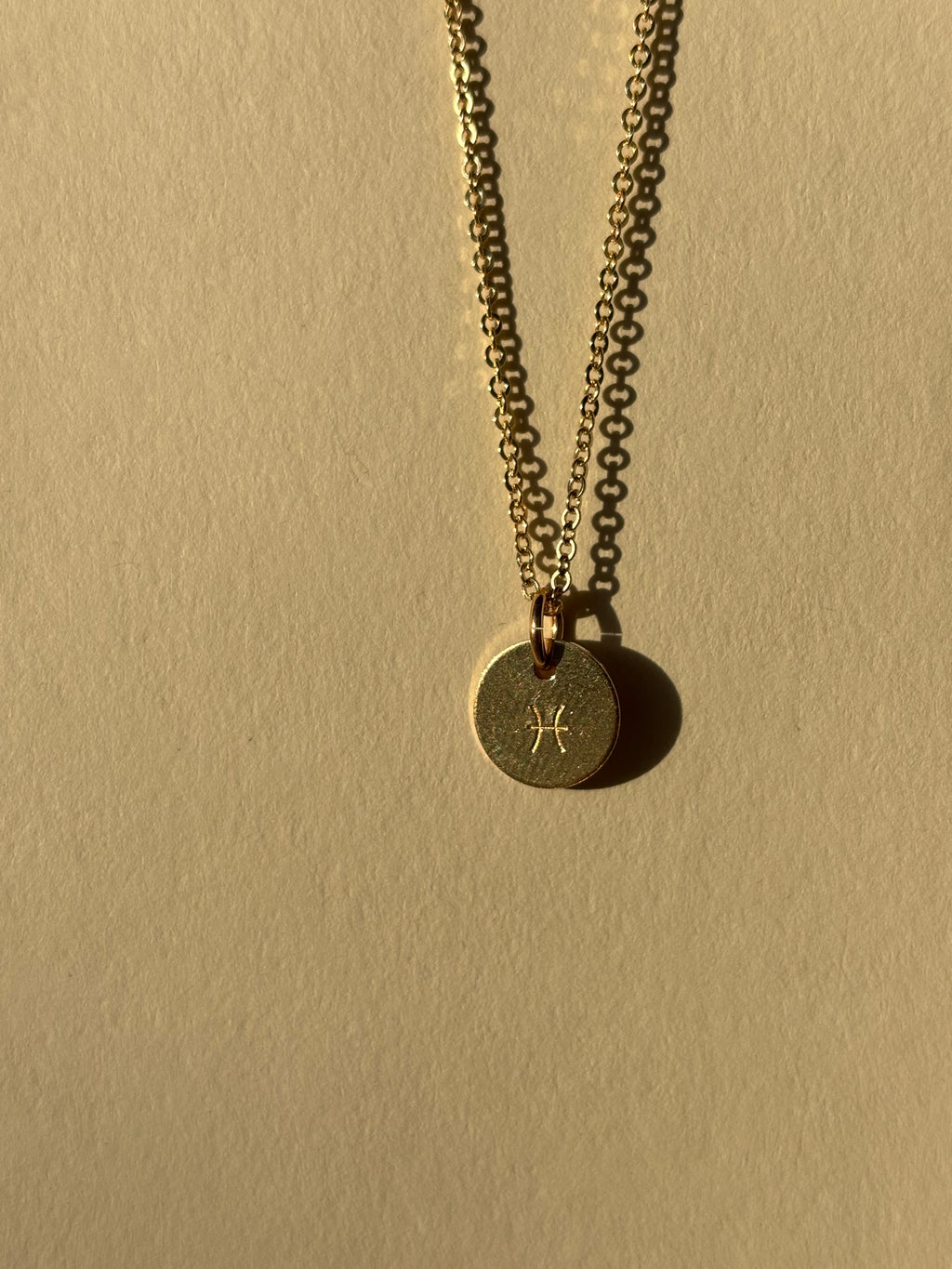 Zodiac Charm Necklace - Yellow or Rose Gold-Filled