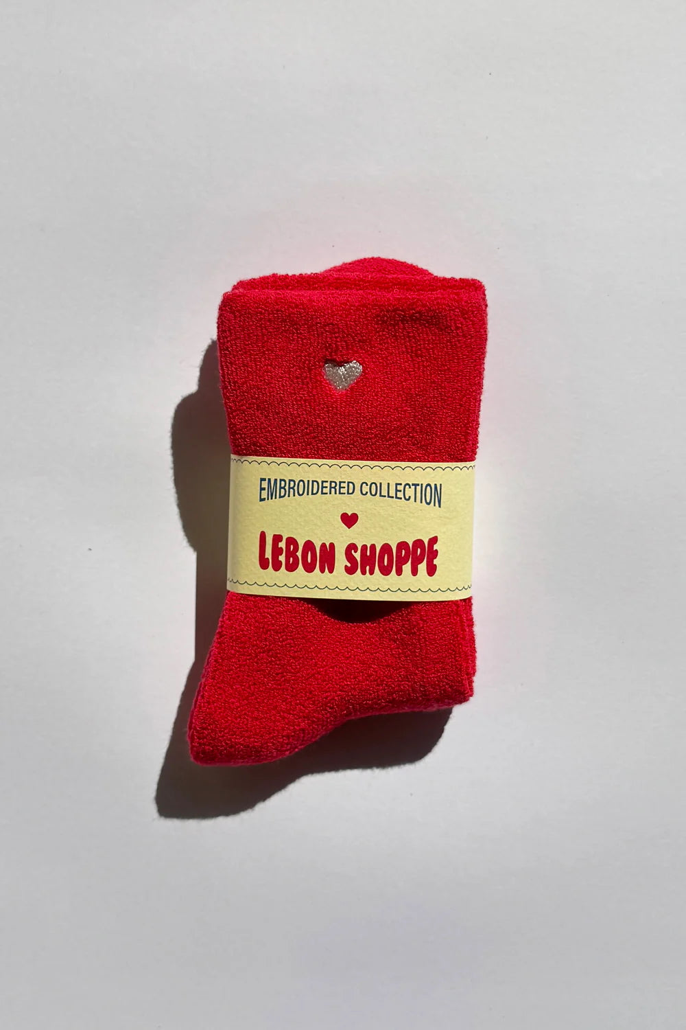 Embroidered (Heart) Cloud Socks by Le Bon Shoppe