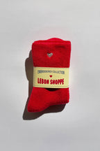 Embroidered (Heart) Cloud Socks by Le Bon Shoppe