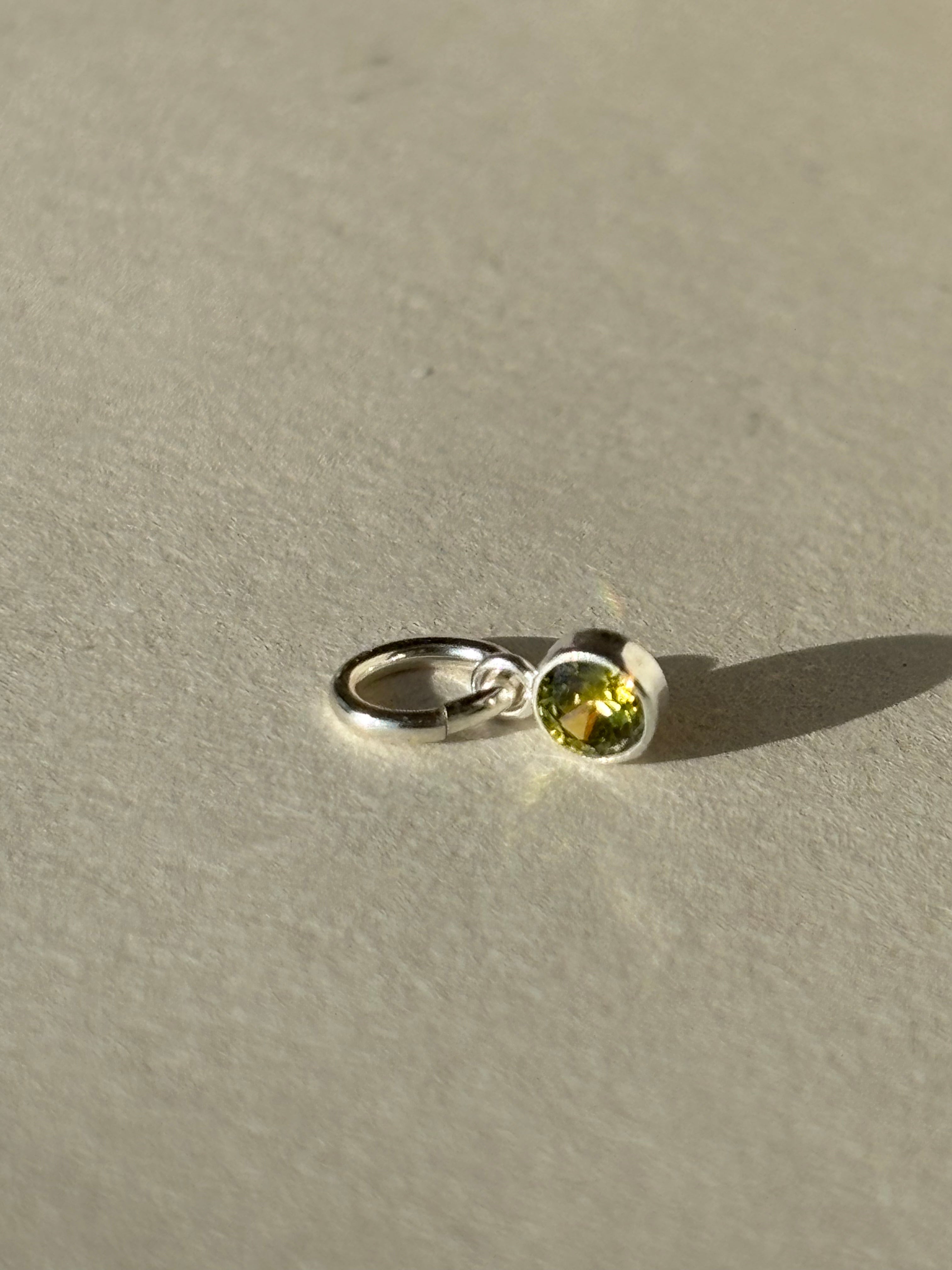 Additional Add-on Dainty Birthstone Charms - Sterling Silver (Charm Only)