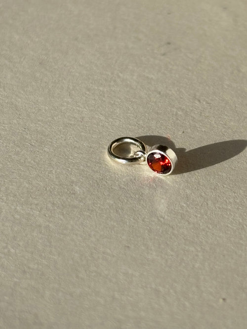 Additional Add-on Dainty Birthstone Charms - Sterling Silver (Charm Only)