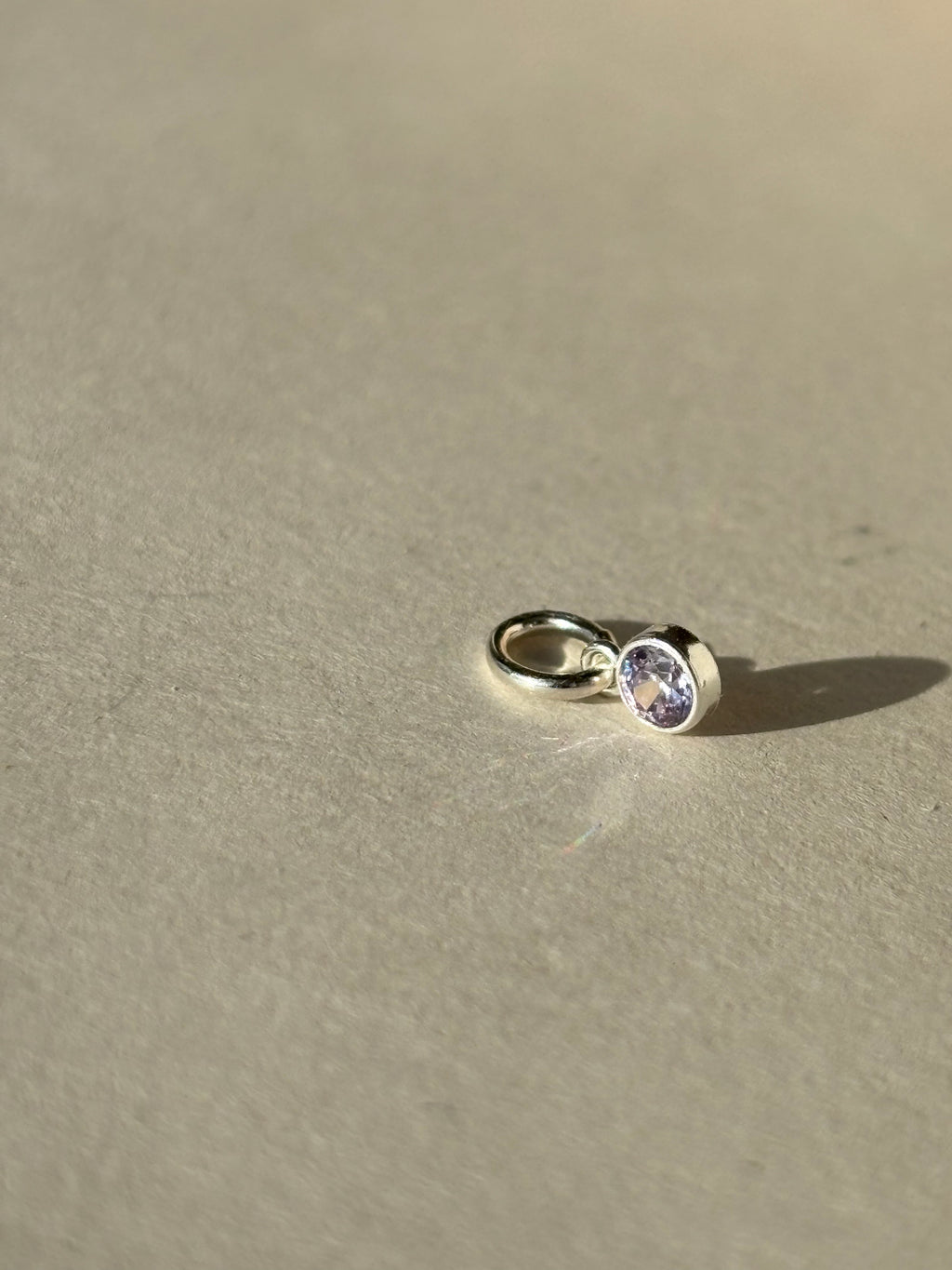 Additional Add-on Dainty Birthstone Charms - Sterling Silver (Charm Only)