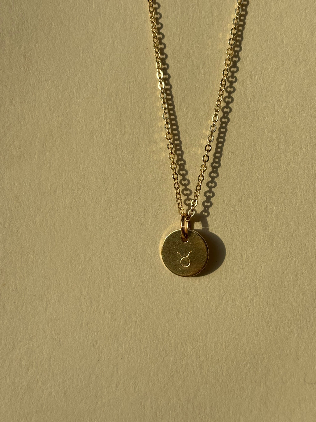 Zodiac Charm Necklace - Yellow or Rose Gold-Filled