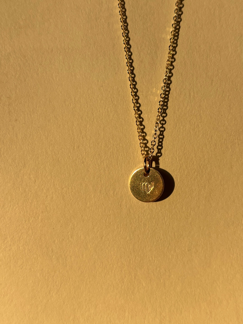 Zodiac Charm Necklace - Yellow or Rose Gold-Filled