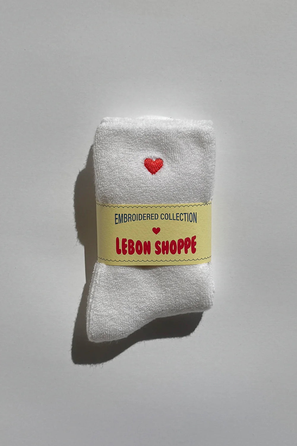 Embroidered (Heart) Cloud Socks by Le Bon Shoppe