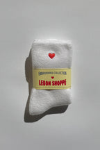 Embroidered (Heart) Cloud Socks by Le Bon Shoppe